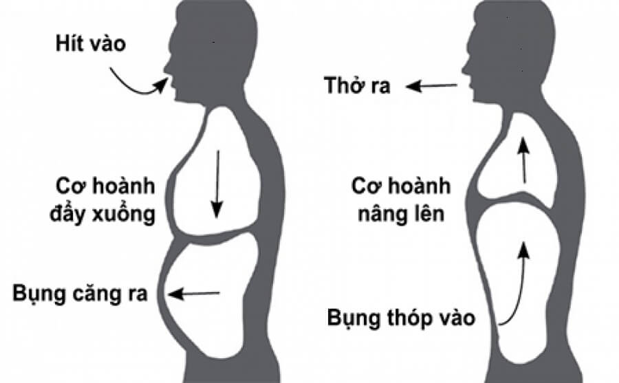 phương pháp hít thở bằng cơ hoành